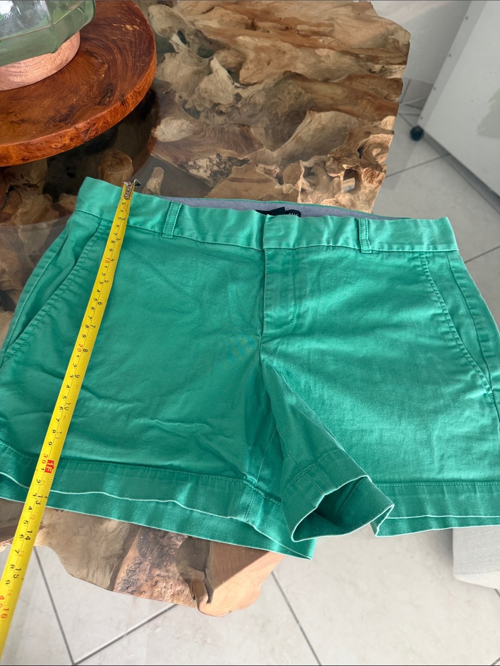 Banana Republic Bright Teal Cotton Bermuda Shorts